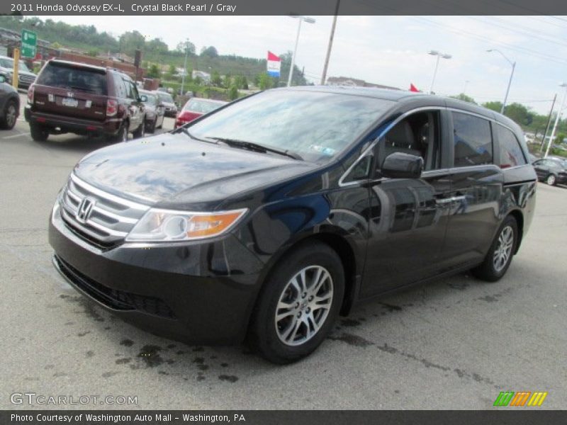 Crystal Black Pearl / Gray 2011 Honda Odyssey EX-L