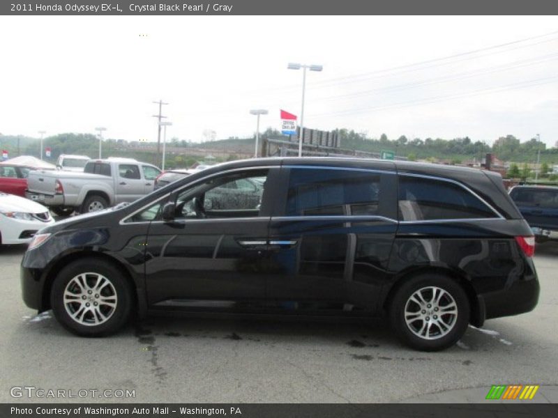 Crystal Black Pearl / Gray 2011 Honda Odyssey EX-L
