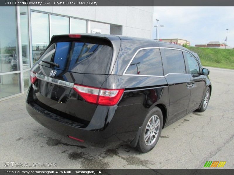 Crystal Black Pearl / Gray 2011 Honda Odyssey EX-L