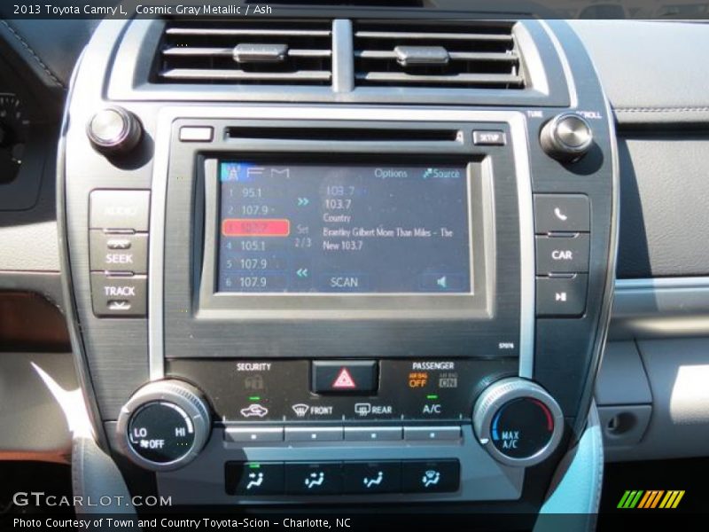 Controls of 2013 Camry L