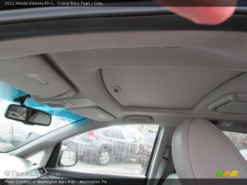 Crystal Black Pearl / Gray 2011 Honda Odyssey EX-L