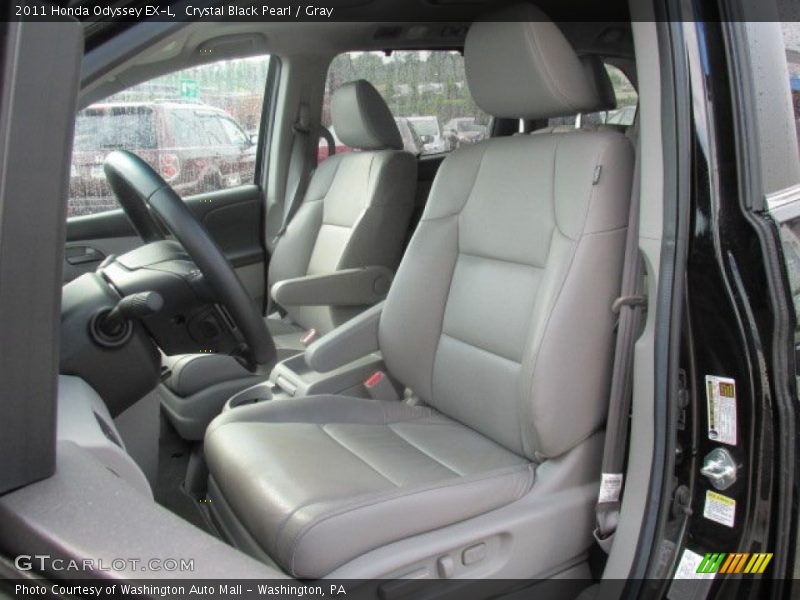 Crystal Black Pearl / Gray 2011 Honda Odyssey EX-L