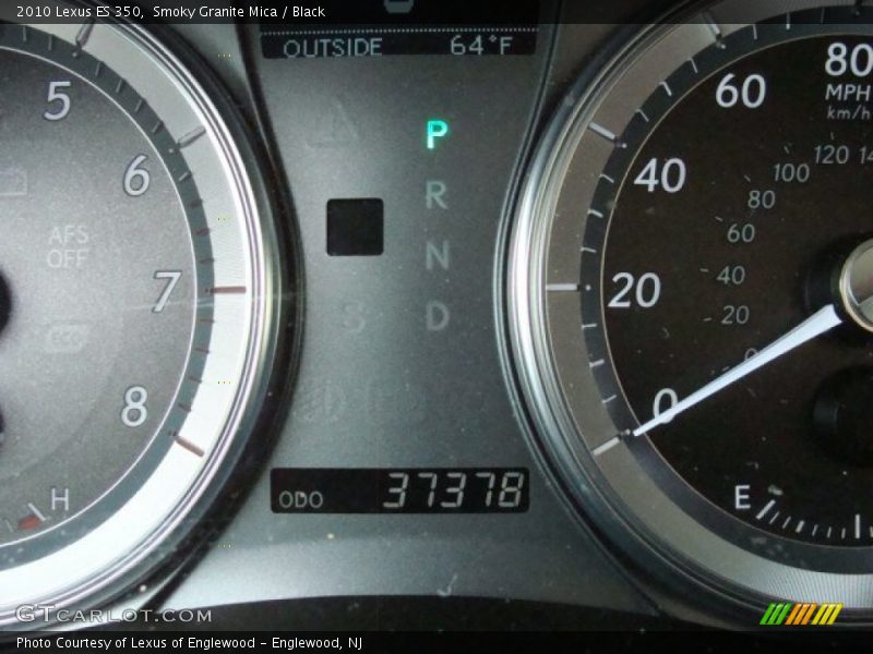 Smoky Granite Mica / Black 2010 Lexus ES 350