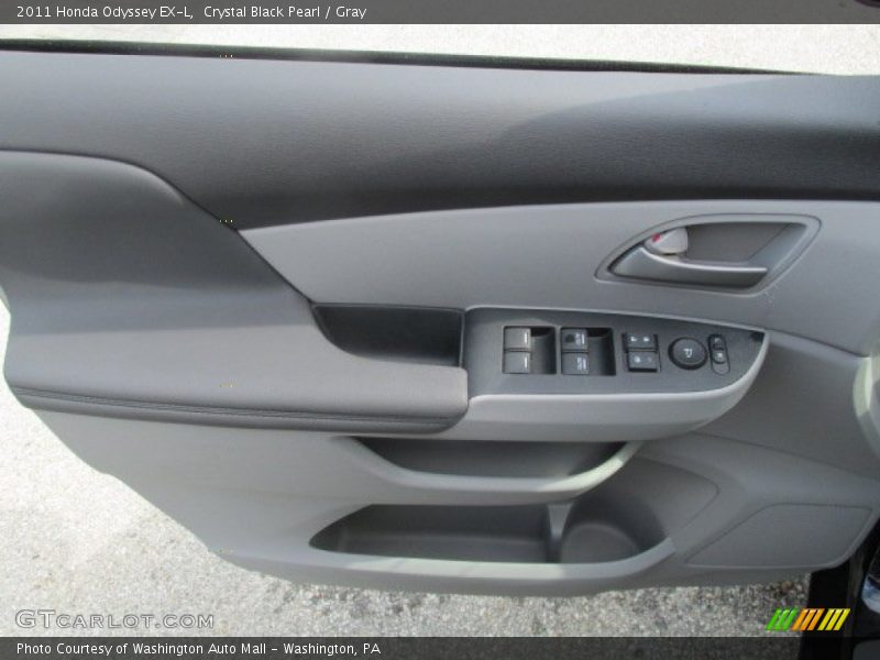 Crystal Black Pearl / Gray 2011 Honda Odyssey EX-L