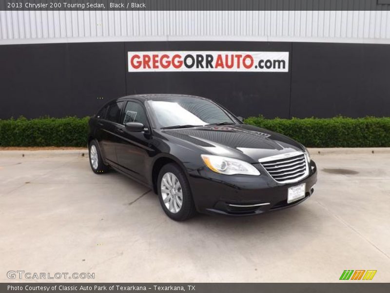 Black / Black 2013 Chrysler 200 Touring Sedan