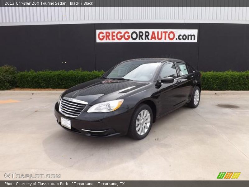 Black / Black 2013 Chrysler 200 Touring Sedan