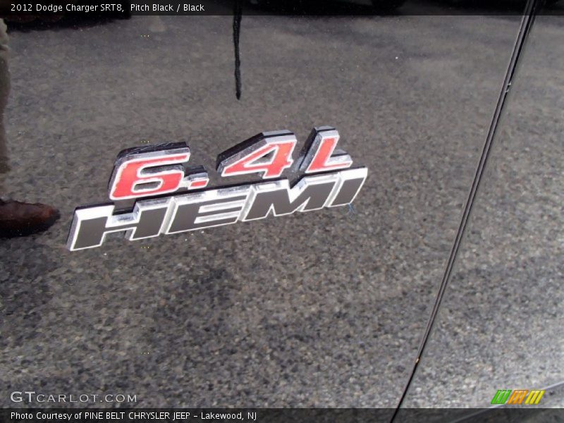 Pitch Black / Black 2012 Dodge Charger SRT8
