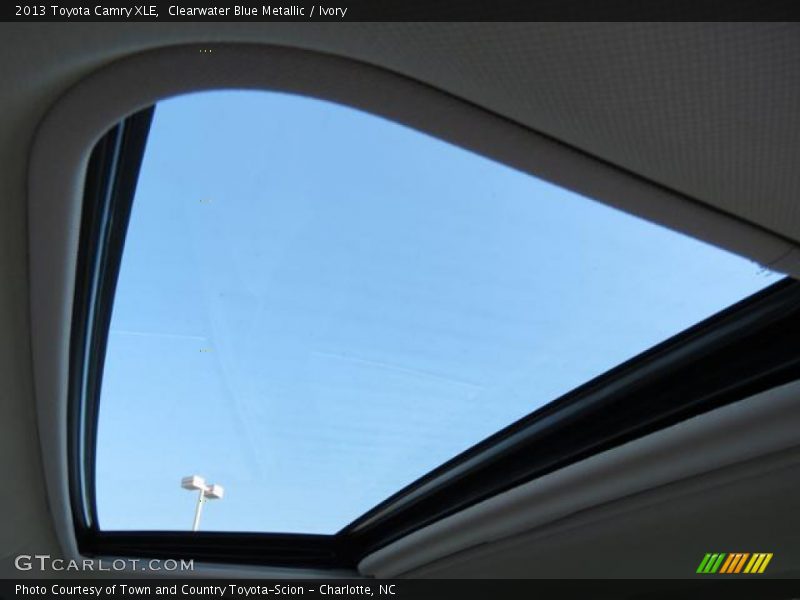 Clearwater Blue Metallic / Ivory 2013 Toyota Camry XLE