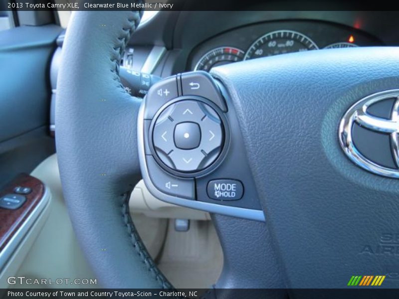 Clearwater Blue Metallic / Ivory 2013 Toyota Camry XLE