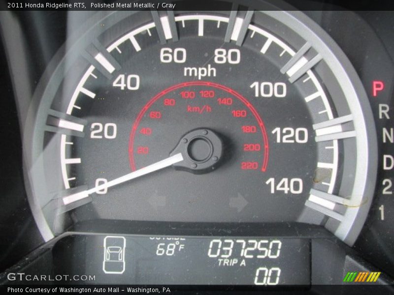 Polished Metal Metallic / Gray 2011 Honda Ridgeline RTS