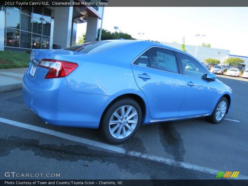Clearwater Blue Metallic / Ivory 2013 Toyota Camry XLE