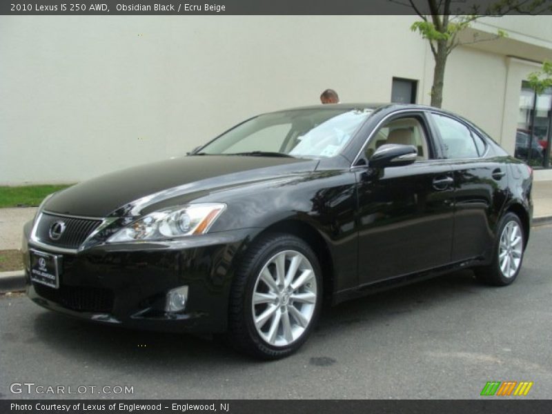 Obsidian Black / Ecru Beige 2010 Lexus IS 250 AWD