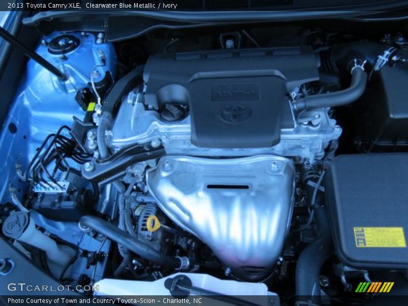 Clearwater Blue Metallic / Ivory 2013 Toyota Camry XLE