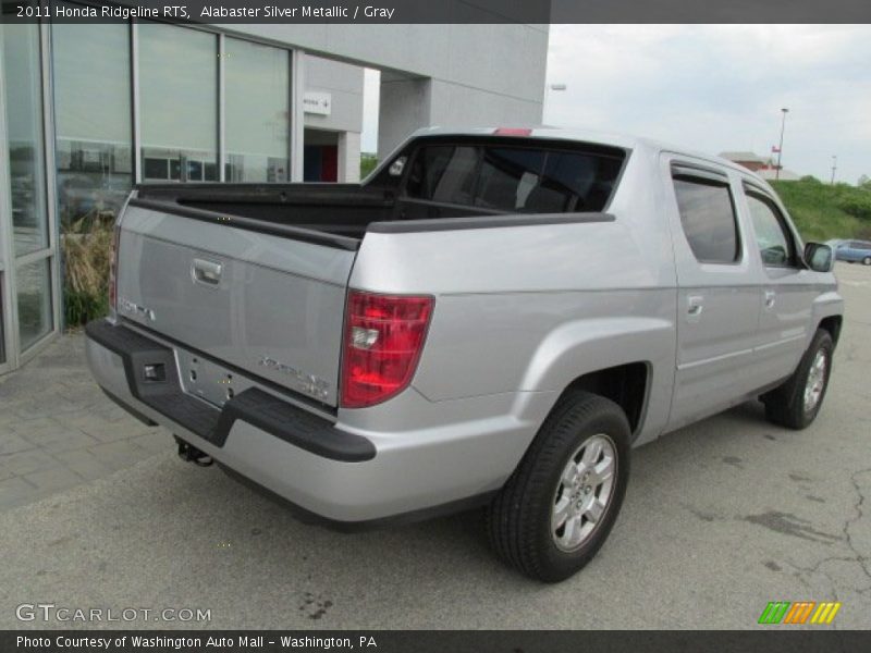 Alabaster Silver Metallic / Gray 2011 Honda Ridgeline RTS