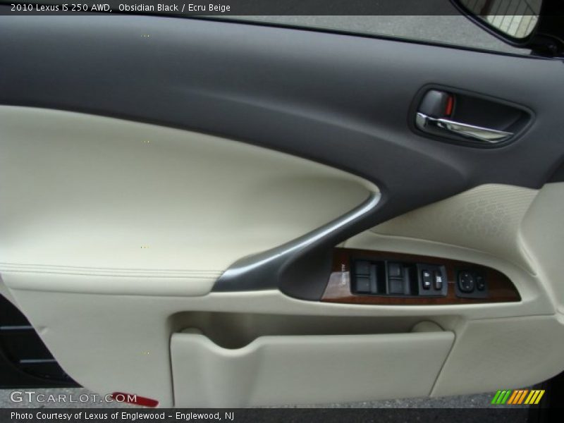 Obsidian Black / Ecru Beige 2010 Lexus IS 250 AWD