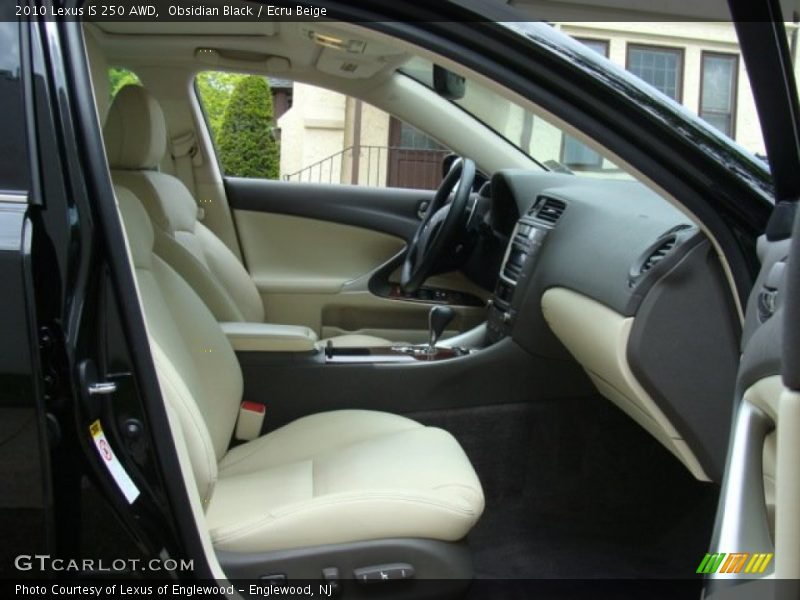 Obsidian Black / Ecru Beige 2010 Lexus IS 250 AWD