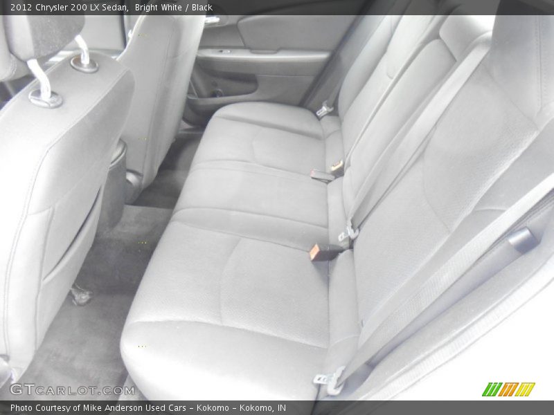 Bright White / Black 2012 Chrysler 200 LX Sedan