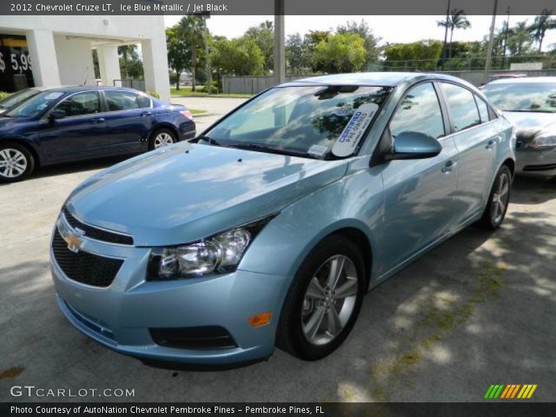Ice Blue Metallic / Jet Black 2012 Chevrolet Cruze LT