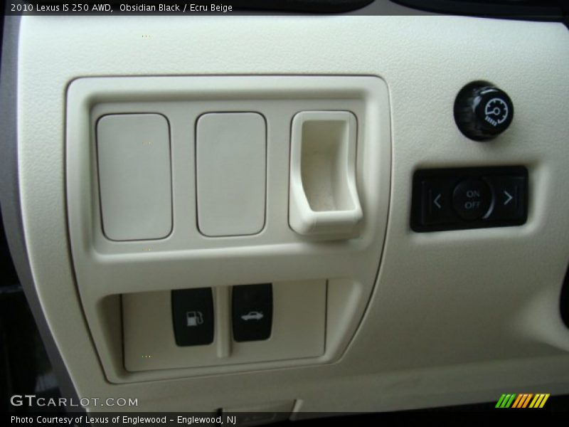 Obsidian Black / Ecru Beige 2010 Lexus IS 250 AWD