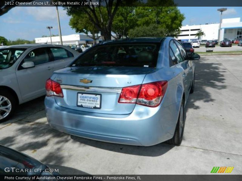 Ice Blue Metallic / Jet Black 2012 Chevrolet Cruze LT