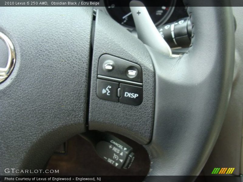 Obsidian Black / Ecru Beige 2010 Lexus IS 250 AWD