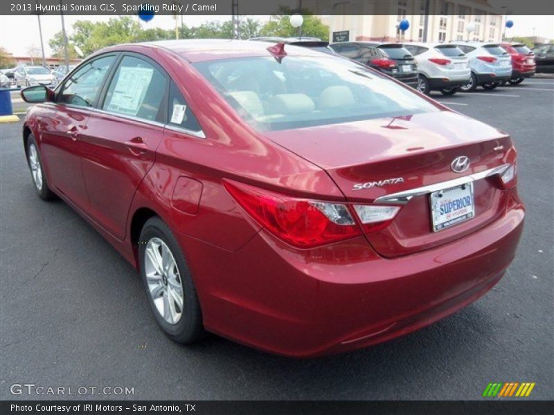 Sparkling Ruby / Camel 2013 Hyundai Sonata GLS