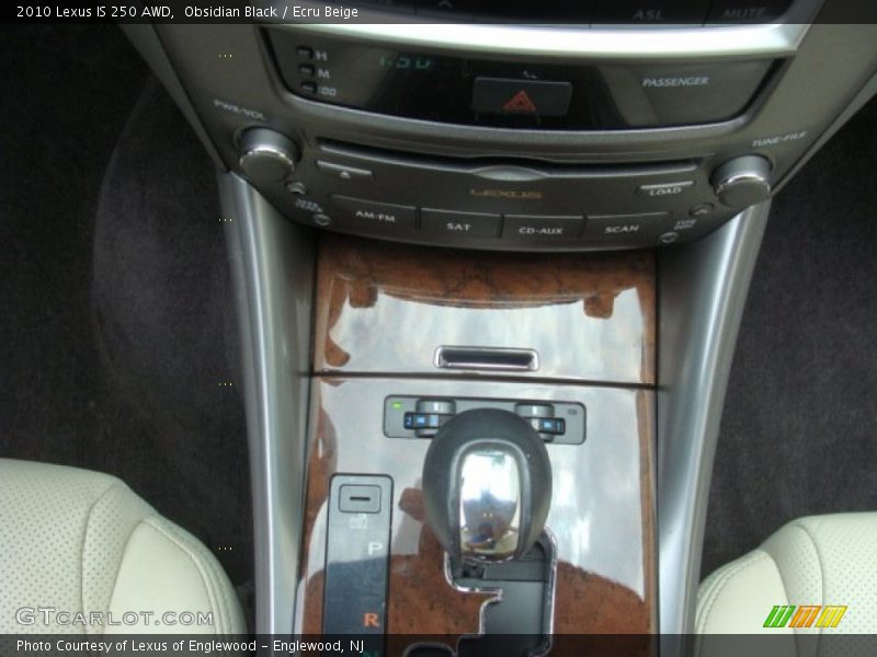 Obsidian Black / Ecru Beige 2010 Lexus IS 250 AWD