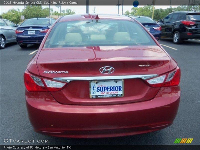 Sparkling Ruby / Camel 2013 Hyundai Sonata GLS