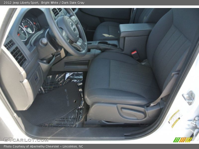 Bright White / Dark Slate Gray 2012 Jeep Liberty Sport