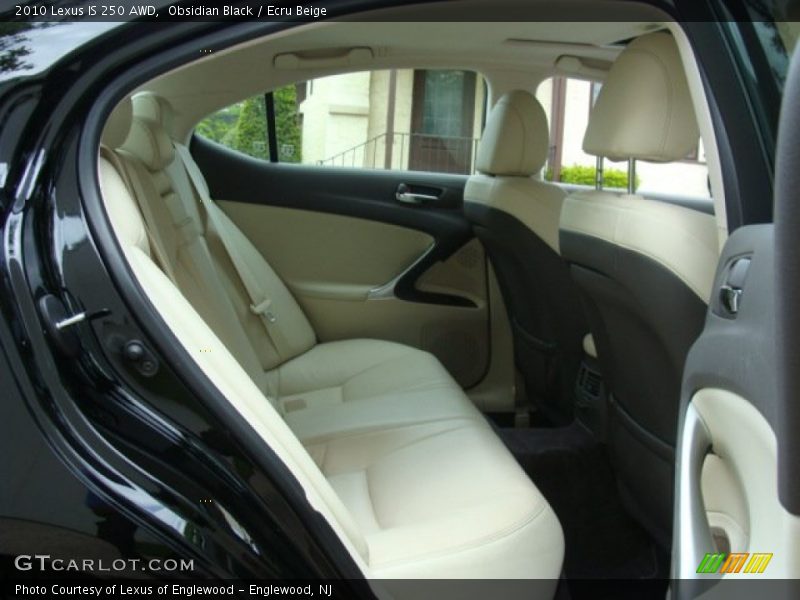 Obsidian Black / Ecru Beige 2010 Lexus IS 250 AWD