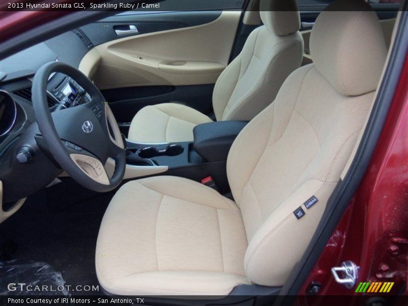 Sparkling Ruby / Camel 2013 Hyundai Sonata GLS