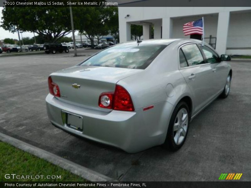 Silver Ice Metallic / Titanium 2010 Chevrolet Malibu LS Sedan