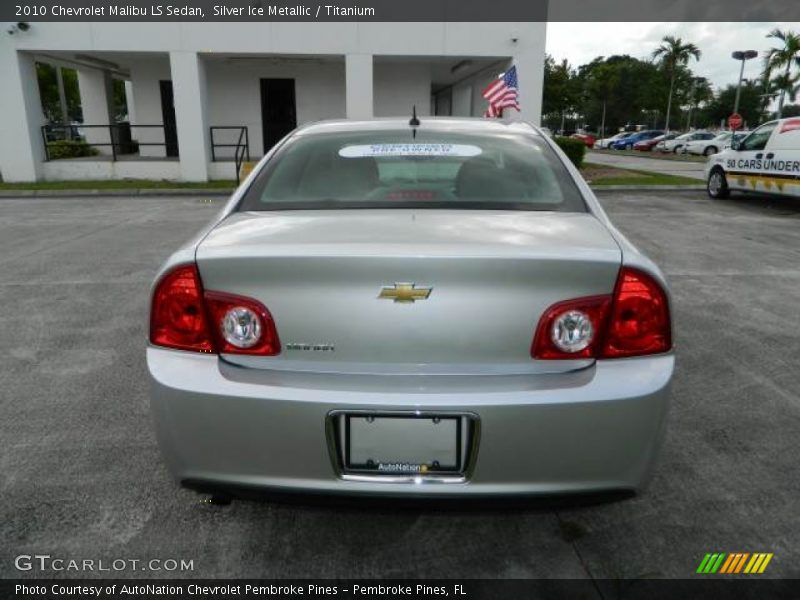 Silver Ice Metallic / Titanium 2010 Chevrolet Malibu LS Sedan