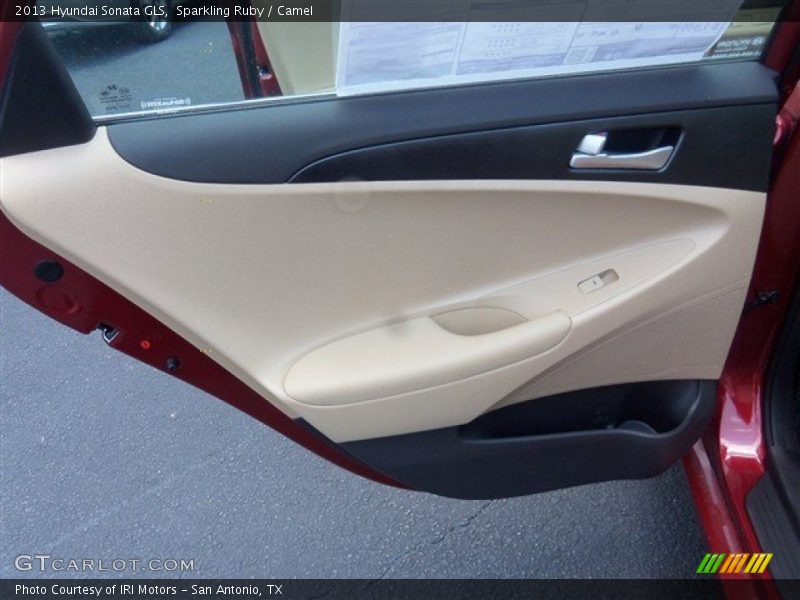 Sparkling Ruby / Camel 2013 Hyundai Sonata GLS