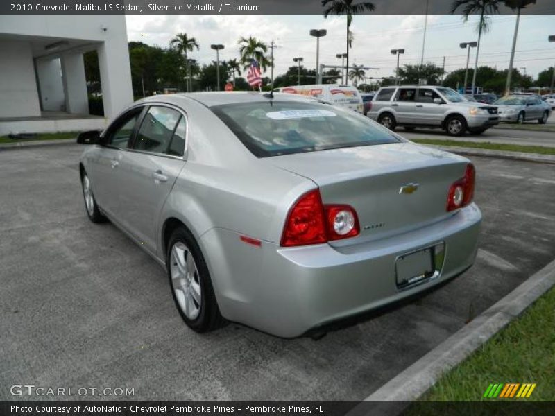 Silver Ice Metallic / Titanium 2010 Chevrolet Malibu LS Sedan