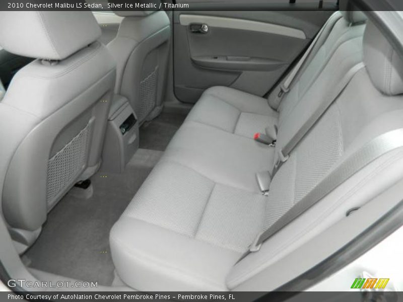 Rear Seat of 2010 Malibu LS Sedan