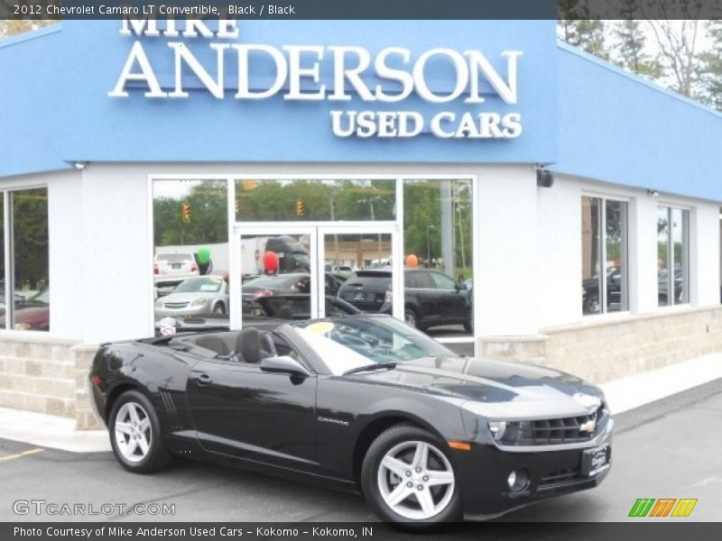 Black / Black 2012 Chevrolet Camaro LT Convertible