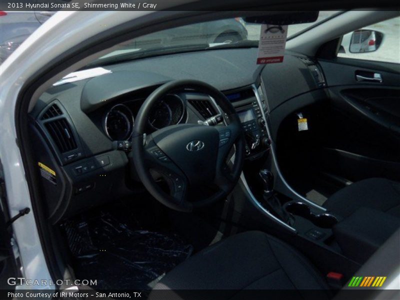 Shimmering White / Gray 2013 Hyundai Sonata SE