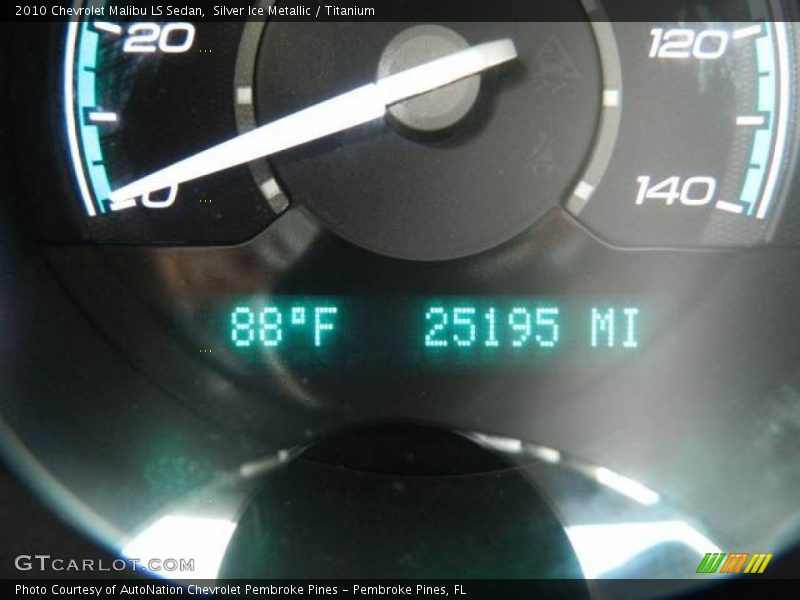 Silver Ice Metallic / Titanium 2010 Chevrolet Malibu LS Sedan
