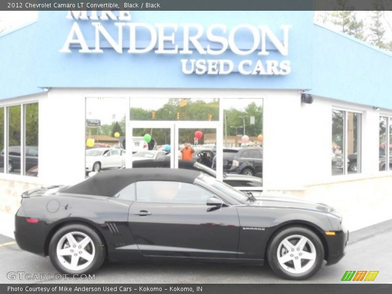 Black / Black 2012 Chevrolet Camaro LT Convertible