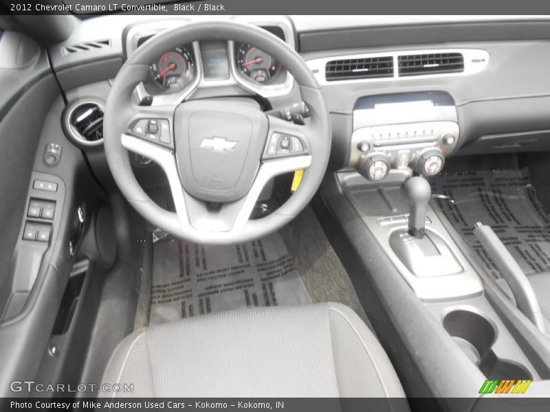 Black / Black 2012 Chevrolet Camaro LT Convertible