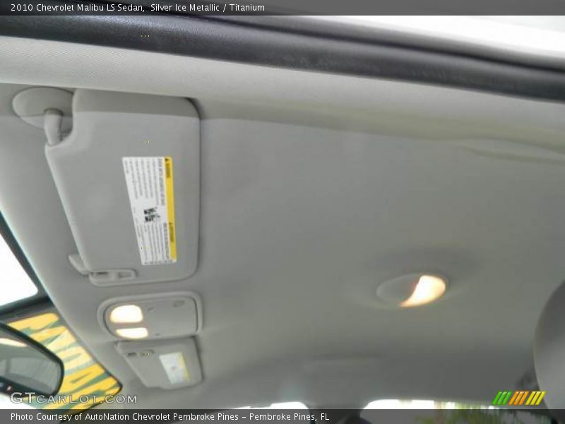 Silver Ice Metallic / Titanium 2010 Chevrolet Malibu LS Sedan