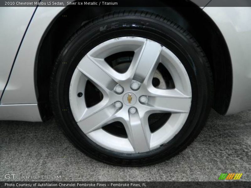 Silver Ice Metallic / Titanium 2010 Chevrolet Malibu LS Sedan