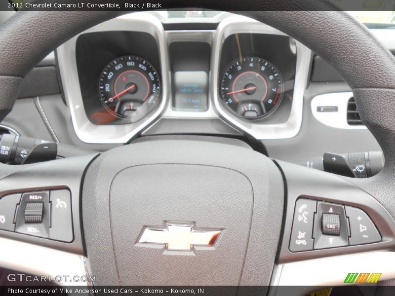 Black / Black 2012 Chevrolet Camaro LT Convertible
