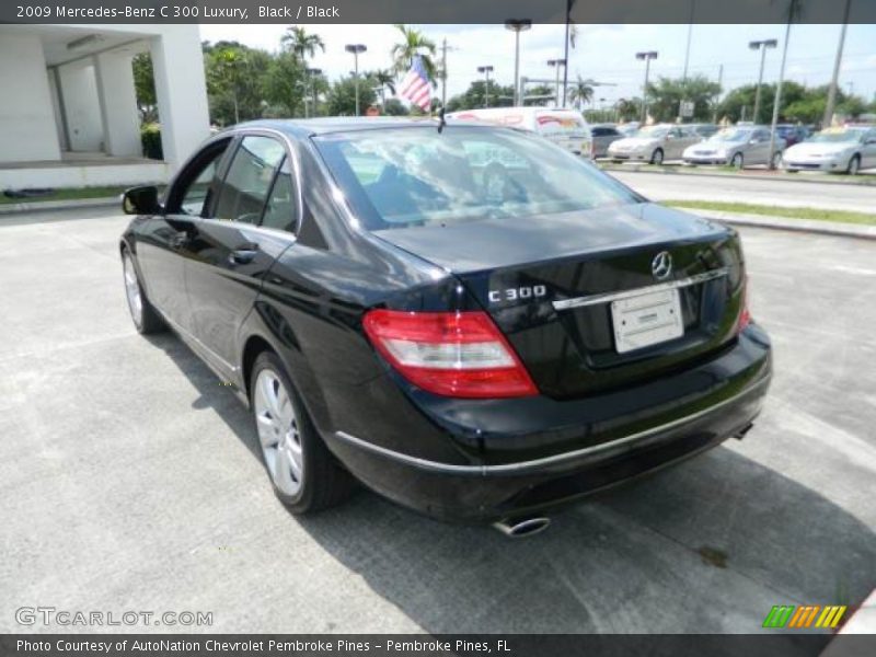 Black / Black 2009 Mercedes-Benz C 300 Luxury