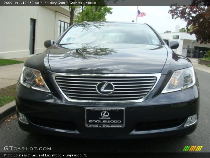 Smokey Granite Gray Mica / Black 2009 Lexus LS 460 AWD