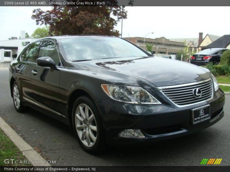Smokey Granite Gray Mica / Black 2009 Lexus LS 460 AWD