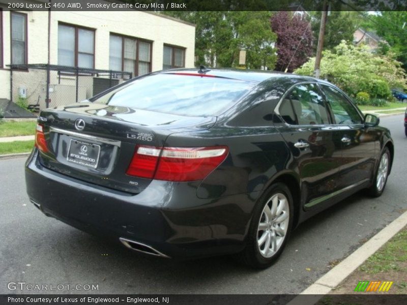 Smokey Granite Gray Mica / Black 2009 Lexus LS 460 AWD