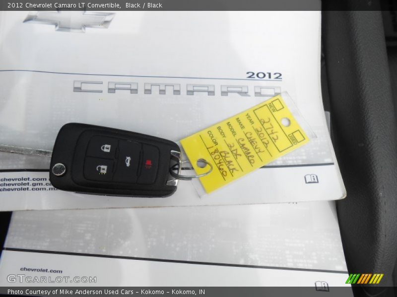 Black / Black 2012 Chevrolet Camaro LT Convertible