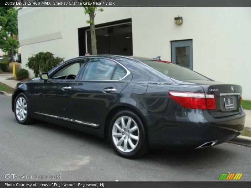 Smokey Granite Gray Mica / Black 2009 Lexus LS 460 AWD